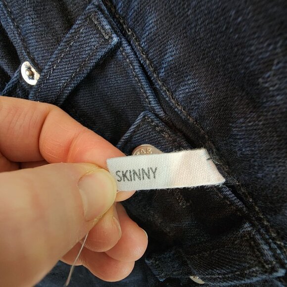 Rag and Bone Skinny Jeans Coal Wash Ankle Stretch Denim Preppy Jeans size 25 - Picture 6 of 11